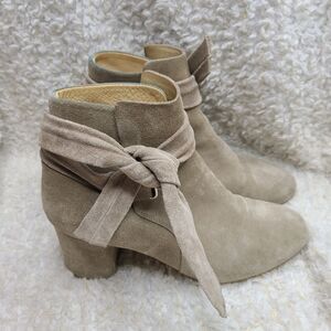 Rag & Bone Dalia Suede Ankle‎ Boots in Stone sz 38.5